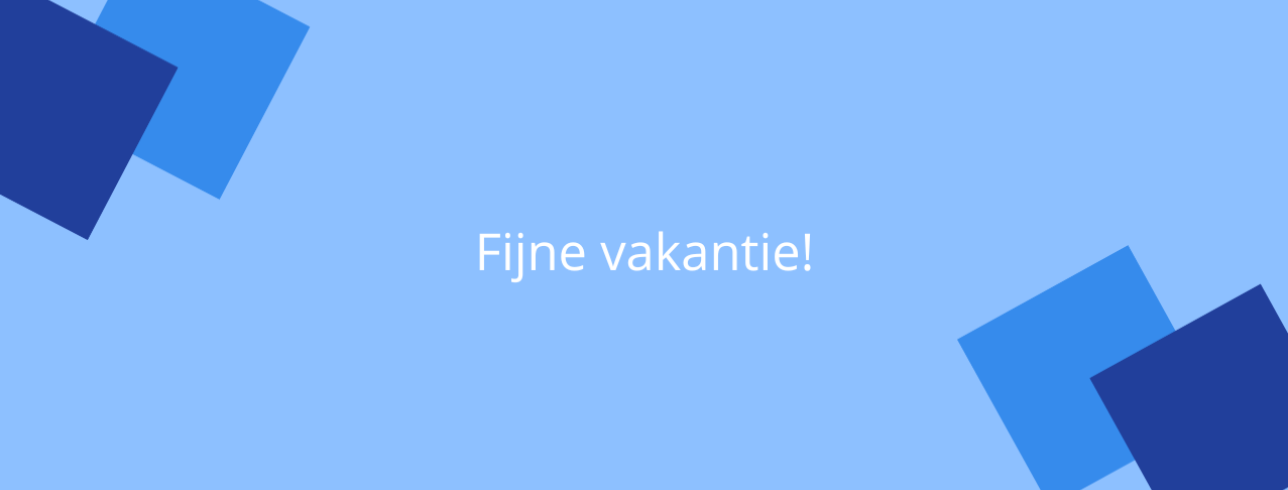 Fijne herfstvakantie voor iedereen!